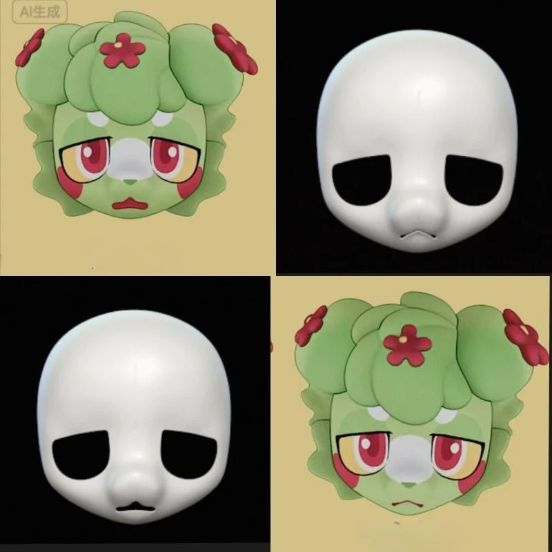 

Базовая маска Kemono, маленькая собака, 3D печать, полуреалистичный костюм зверя, череп, аксессуар для косплея