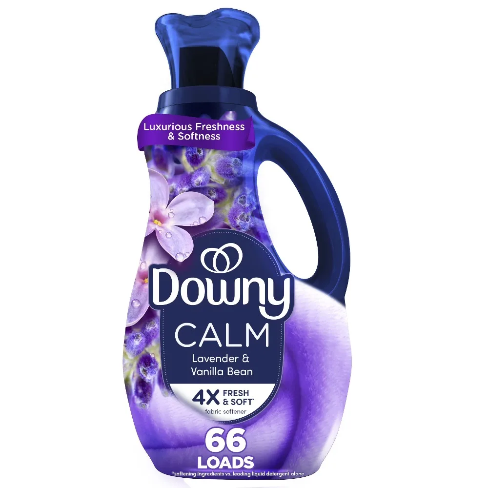Ultra Soft Lavender Vanilla Bean Fabric Softener Liquid Concentrate for Laundry Freshness 44 Fl Oz 66 Loads Gentle on Clothes
