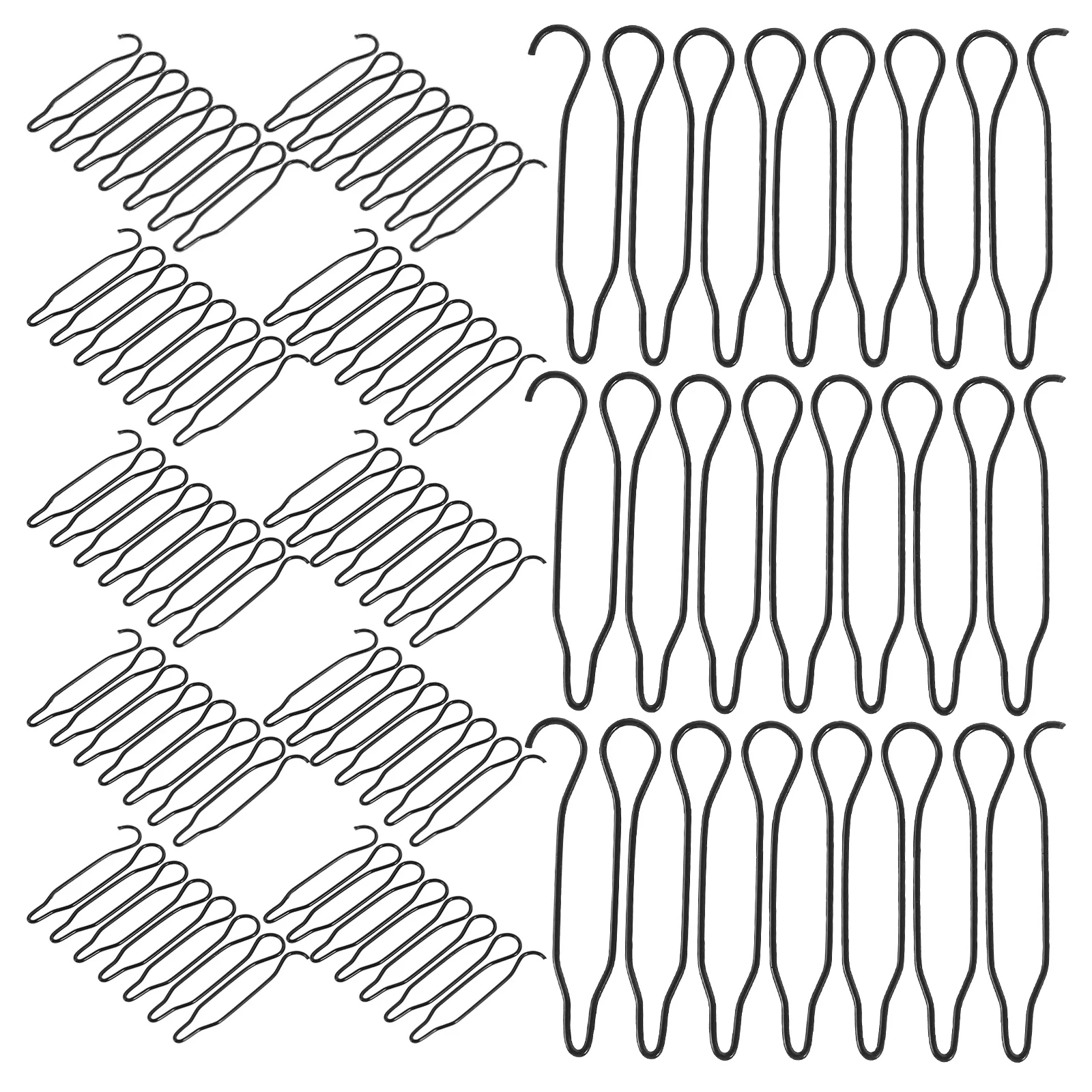 

40 Pcs Hair Tool Accessories Comb Grips Bun Maker Bangs Clips Bobby Holder Metallic Line