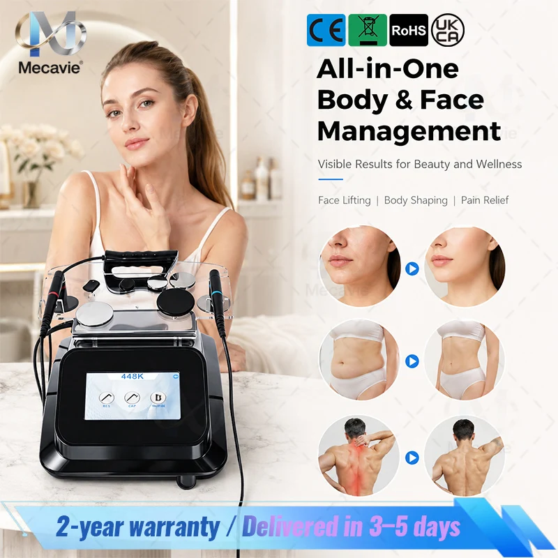 

Multifunctional 3 Mode 448KHz RF Thermo Beauty Equipment Full Body Fat Loss Facial Anti Wrinkle Detox Joint Pain Treatment