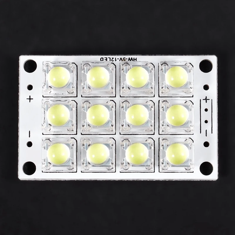 5X New DC 3V 5V 12 LED Super Bright White Piranha LED Circuit Board LED Lights Light Yacht