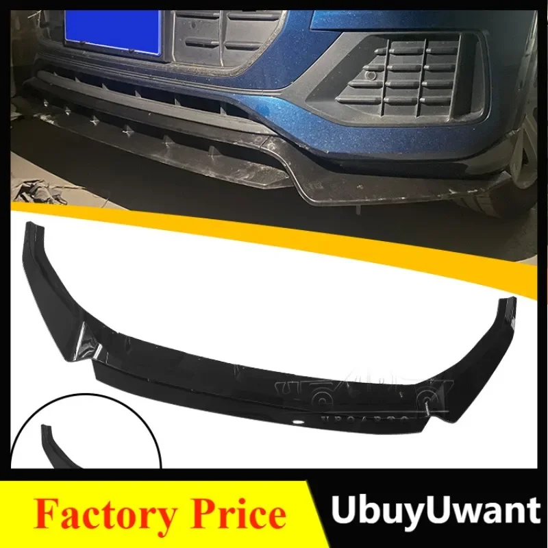 

Car Bumpers Auto Refit Parts ABS Plastic Front Lip Spoiler Splitter For Audi Q8 2018 2019 2020 2021 2022