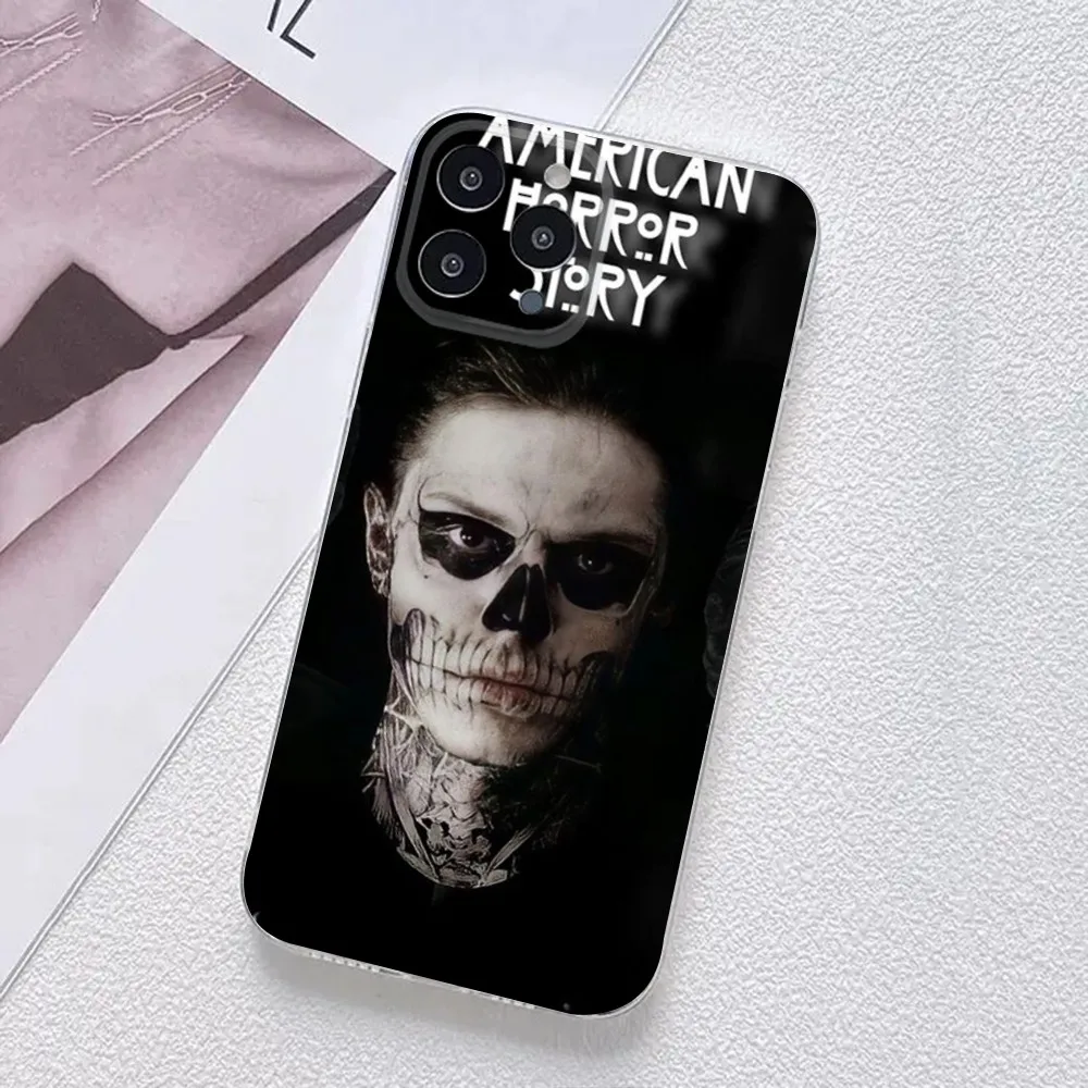 E-Evan Peters Phone Case For iPhone 11,12,Mini,13,14,15,Pro,XS,Max,X 8,7,6s,Plus,5,SE,XR Transparent Shell