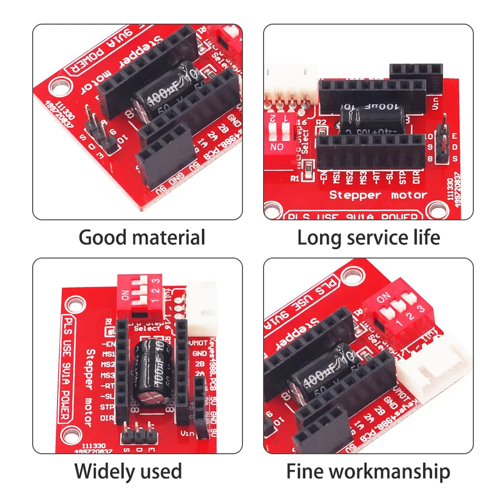 3D Printer Stepstick Drv8825 Stepper Motor Driver Power Supply 4 PCB Board Replace A4988 For 3D Printer Parts Ramps for Arduino