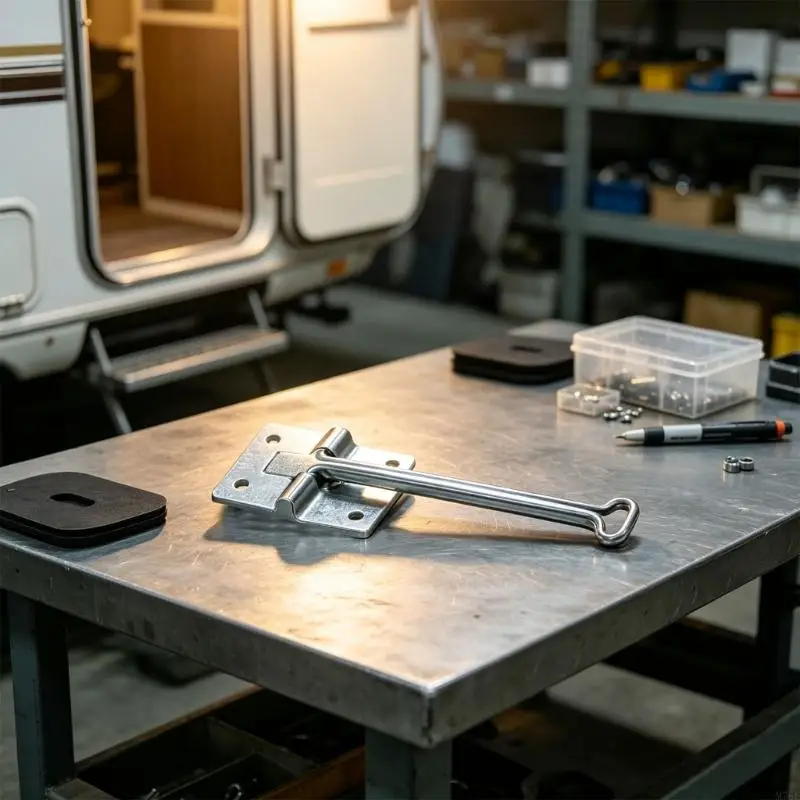 M76E Metall-Türhalterung für Wohnmobile, Wohnmobile, Türhalterung für offene Türen – Detail 9