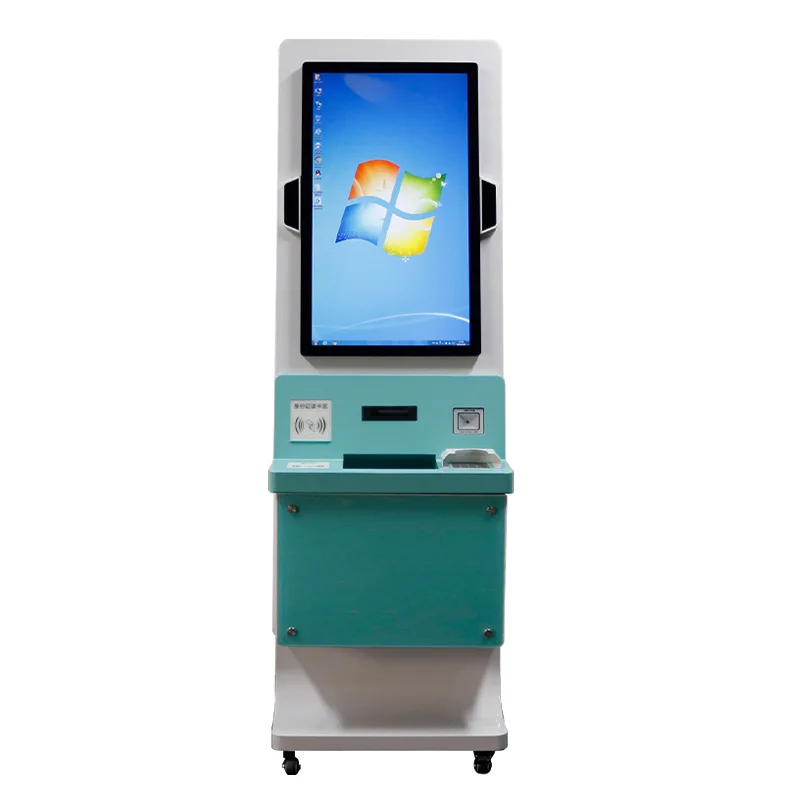 NFC-kaartlezer ATM-machine Automatische geldterminalkiosk 21,5 inch zelfbedieningsbetalingskiosk met