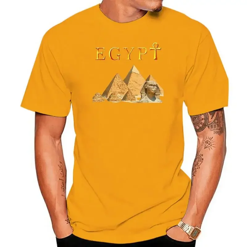 Pharaoh Pyramids Sphinx T-Shirt Egypt Tut Egyptian Gift Tee Sportswear Men Tops TEE new in tops & tees vintage Informal Outfits