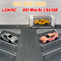 LDARC R02 1/64 MINI RC Simulated Electric Remote Control Model Car Tabletop On-Road Vehicle RTR 2.4GHz Adults Children's Toys