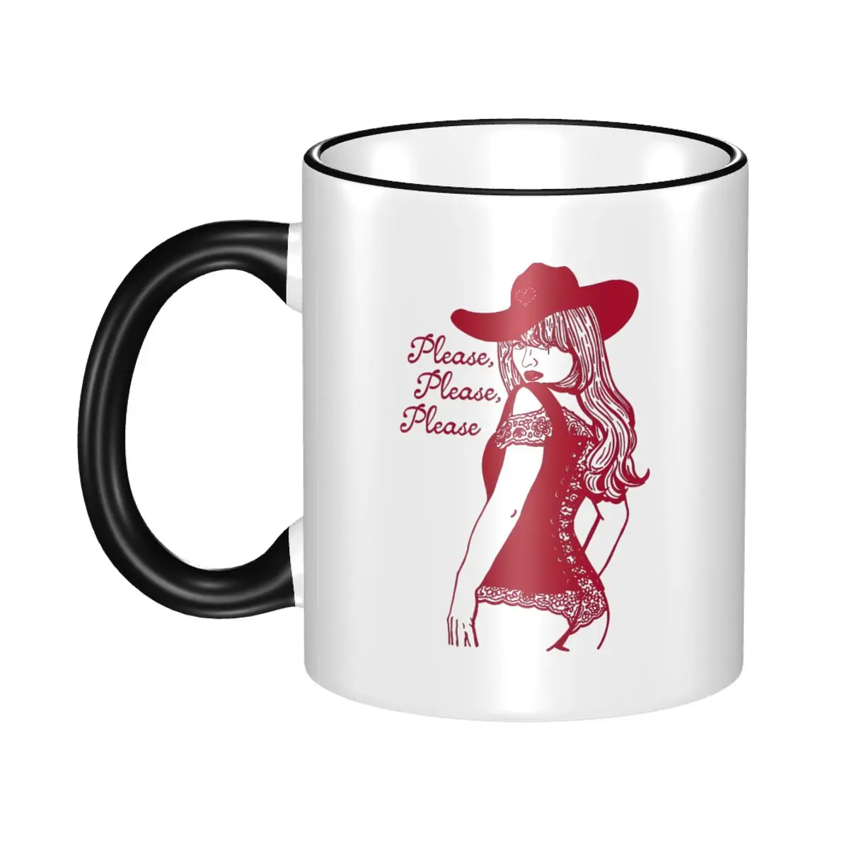

Novelty Sabrina Carpenter Please Please Please Coffee Cup Office Mug