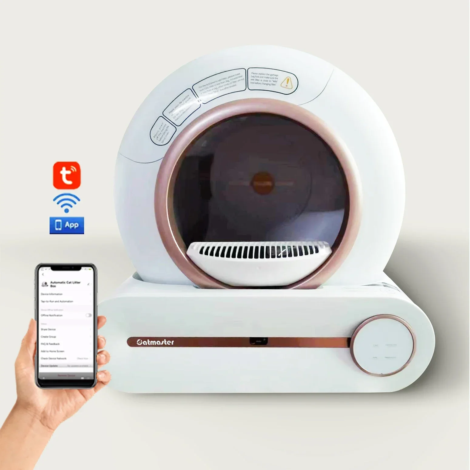 

Hot Selling Electric Cat Toilet Smart Self-Cleaning Electrical Automatic Cat Box With APP