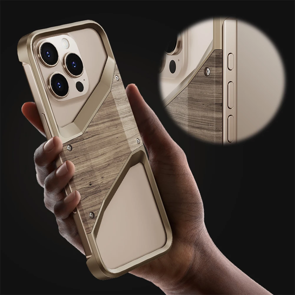 Coque de protection pour iPhone 15, 16 Pro Max, housse de protection anti-chute, housse de téléphone portable sans cadre, coque de protection robuste