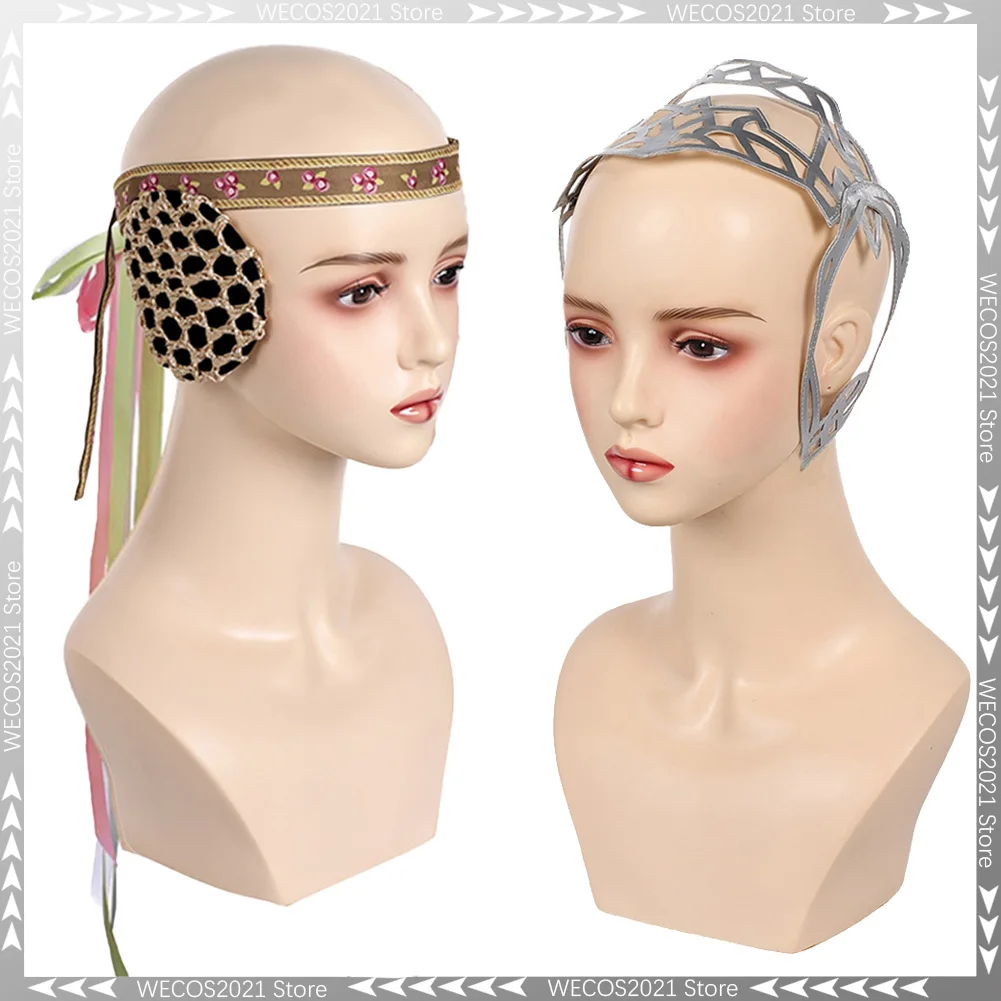 2022 Movie Space Battle Episode Costume Padme Cosplay Amidala Fantasy Headwear Hair Decor Disguise Accessories Women Party Props
