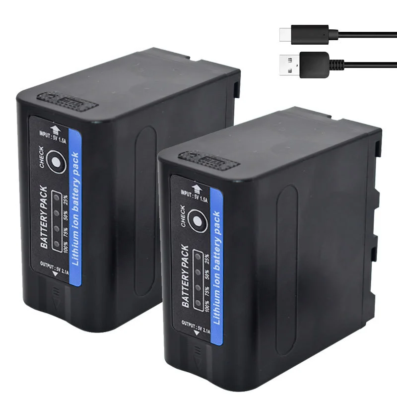 10000mAh NP-F980 NP-F970 NP F960 F970 F960 bateria do Sony F960 F550 F570 QM91D NP-F975 NP-F950 NP-F930 CCD-RV100 baterie