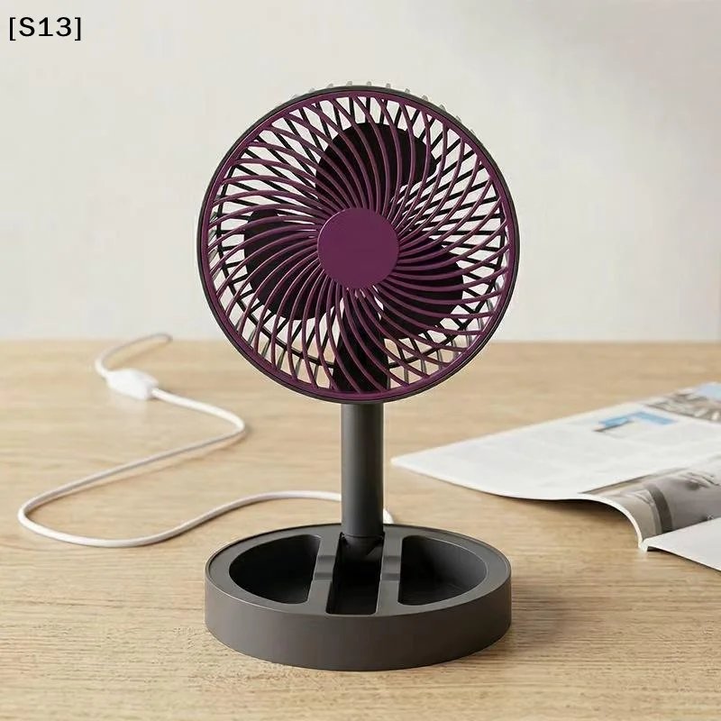 USB Direct Plug-in Small Fan Portable Cooling Fan Household Foldable Desktop Air Circulator For Indoor Outdoor[Q]Q@