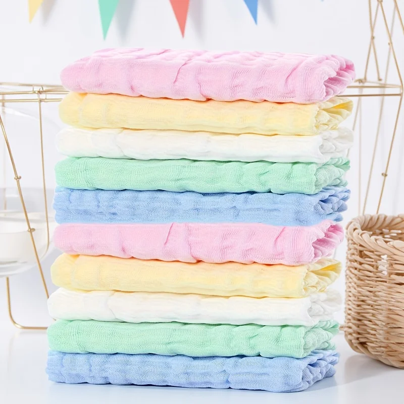 

10 pack of cotton soft baby towels, baby face towels bath towels feeding towels face towels for Halloween Thanksgiving Christmas