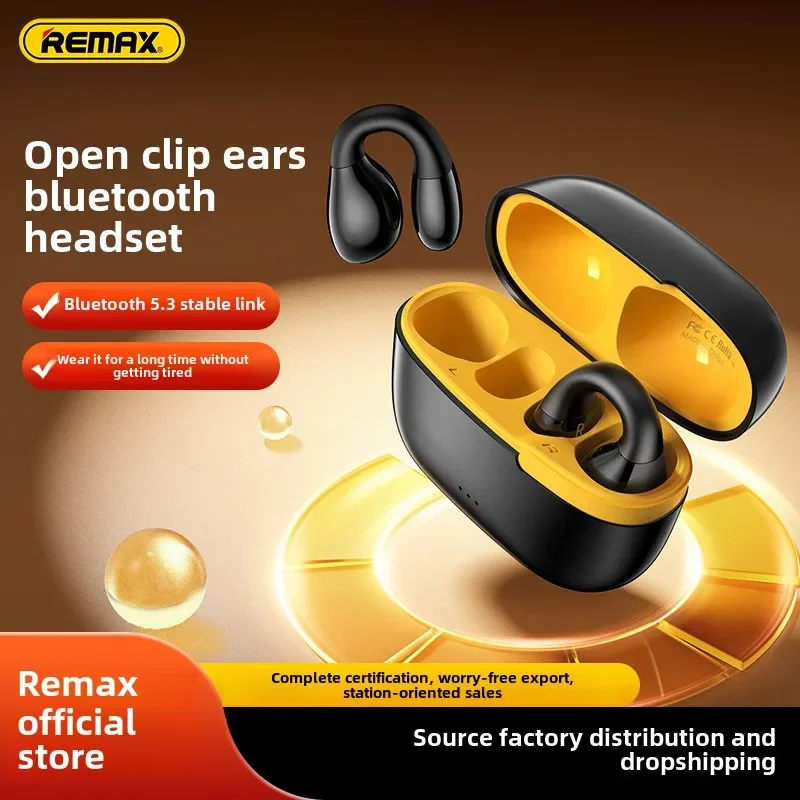 

Remax magician, ear clip sports earphones, music bluetooth wireless earphones