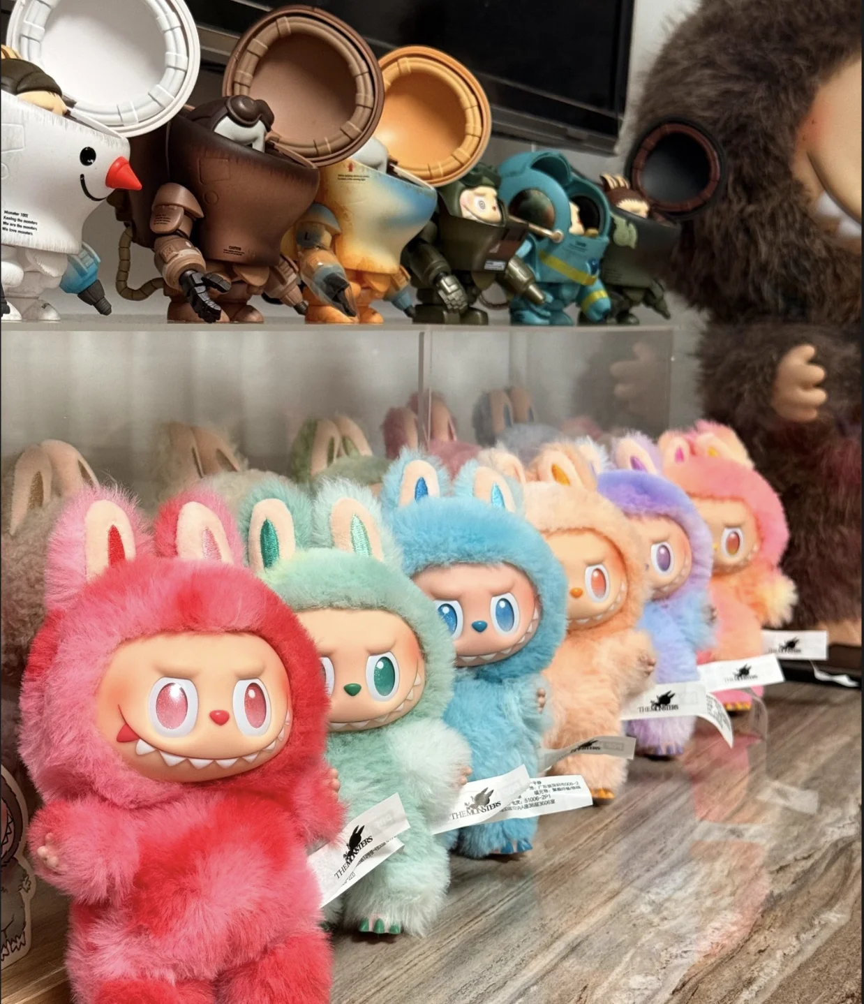 البوب مارت لابوبو V3 3.0 الوحوش الكبيرة في سلسلة الطاقة الفينيل أفخم قلادة صندوق الغموض تخمين حقيبة اللعب دمية لطيف أنيمي الشكل