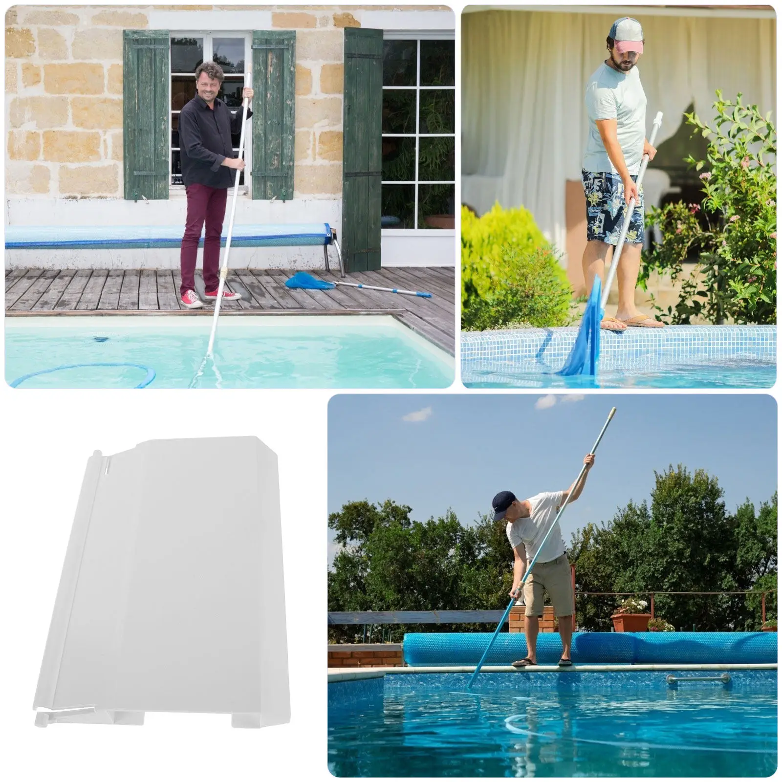 Sp1082 Sp1083 Pool Skimmer Flapper Replacement White Hardwearing Skimmer Flap Door Effective Surface Debris Filtration