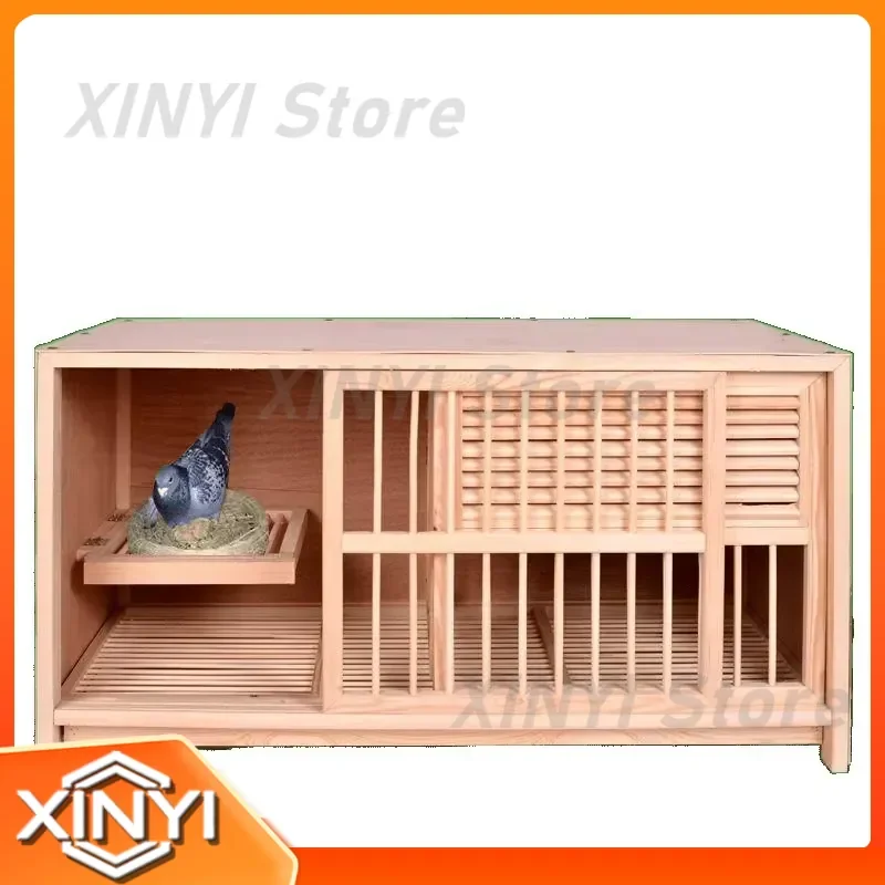for Pigeon Carrier Racing Pigeon Nest Box Pairing Cage Solid Wood Aviary Dove Housing Breeding Enclosure Bird Loft Perch