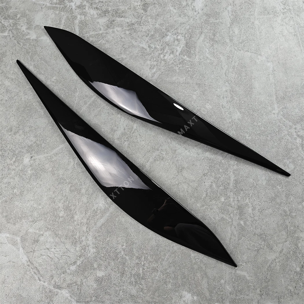 2pcs Maxton Style Eyelids Eyebrows for Ford Fiesta MK8 ST / ST-LINE / STANDARD 2017-2021 Headlight Trim Spoiler Splitter BodyKit view 5