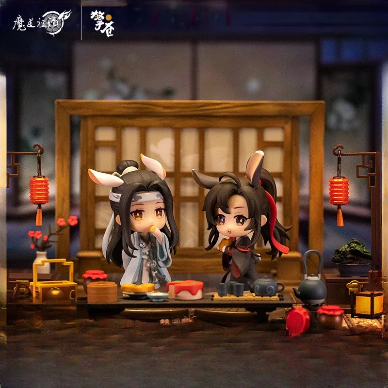 

Original QingCang MO DAO ZU SHI Wei Wuxian Lan Wangji Anime QVersion Combination Action Figure Toys Models Anime Periphery Gifts