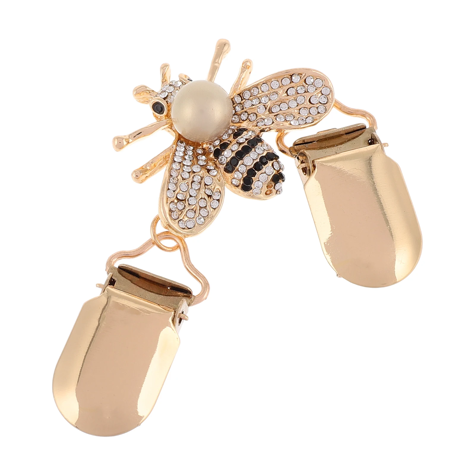 Clip per maglione Spilla ape Cardigan Gioielli Sciarpa decorativa Fibbia Chiusura dorata per donna Elegante colletto con chiusura in lega