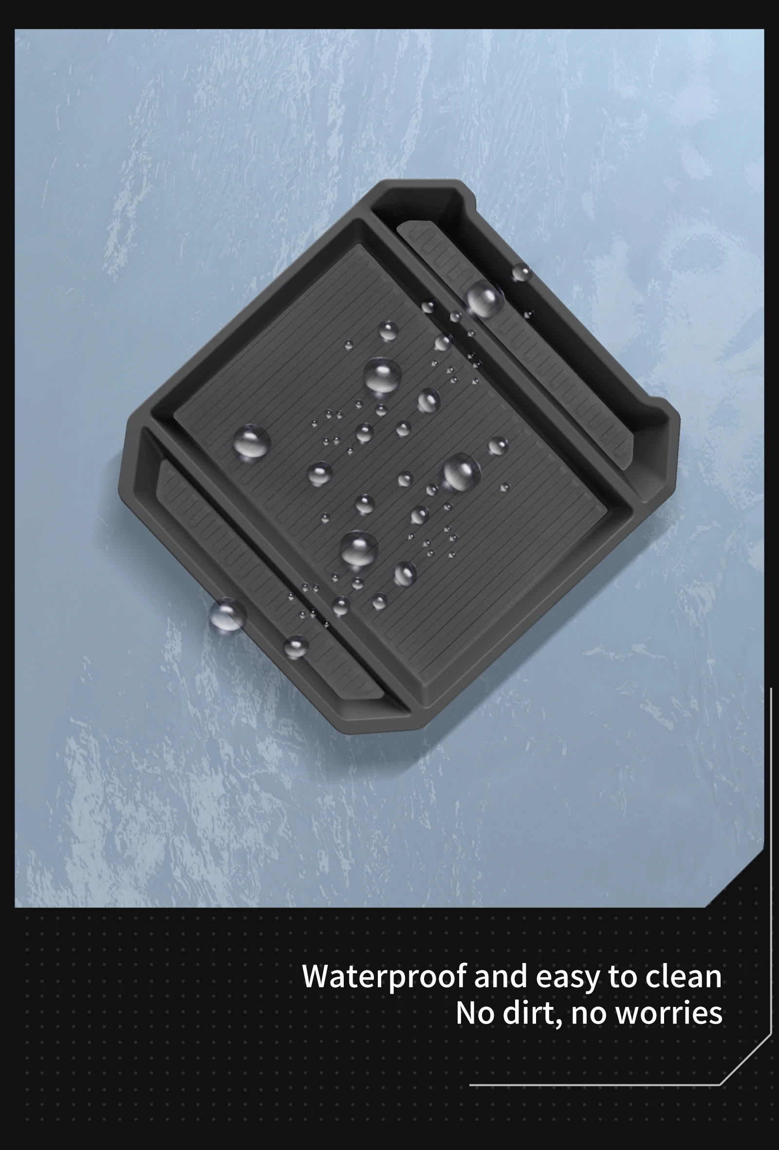 LUCKEASY for Tesla Cybertruck Car Center Console Armrest Box Storage Box Tidying Storage Tray Interior Pickup Accessories