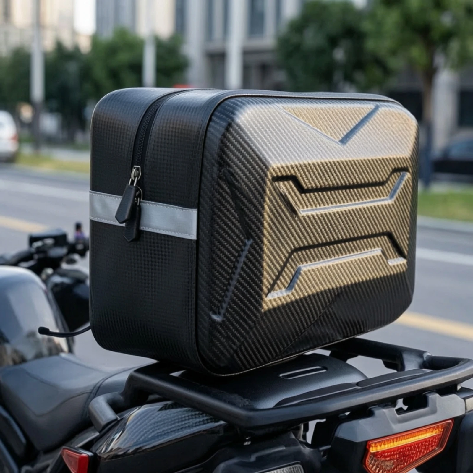 PU Electric Scooter Rear Bag Compact Electric Scooter Storage Bag Structured Long-Lasting for Everyday Travel, Commuting