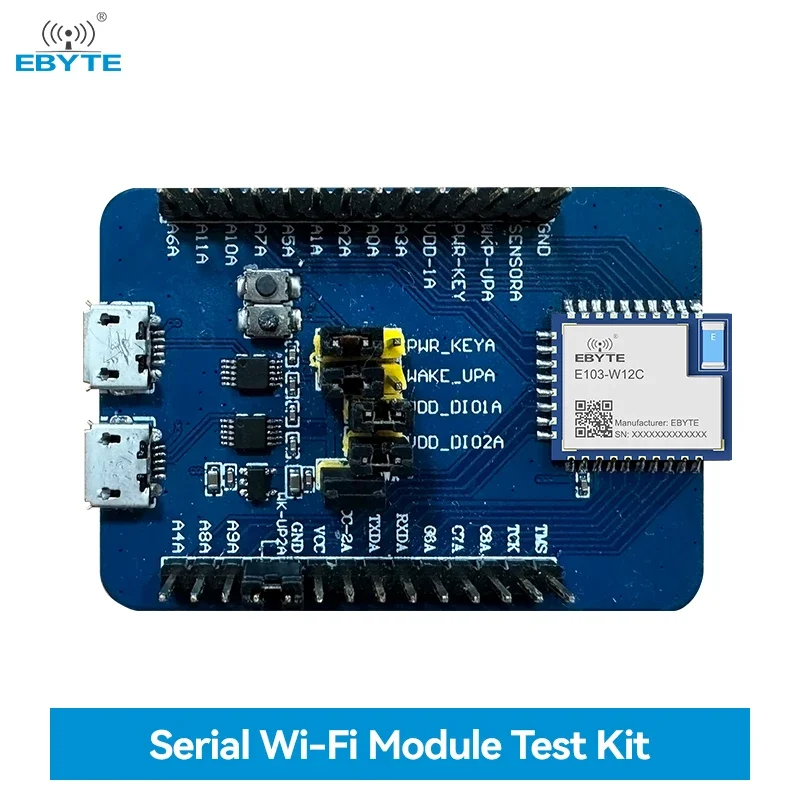 Testing Board WIFI Module EBYTE E103-W12C-TB Pre-Welded E103-W12C USB Interface Easy to Develop MQTT AT Command