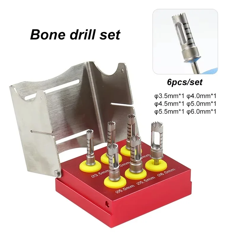 Dental Implant Positioning Bone Removal Dr Dental Bone Bur Collector kit Drill Set Surgical Implant Burs Trephine Cutting Drill
