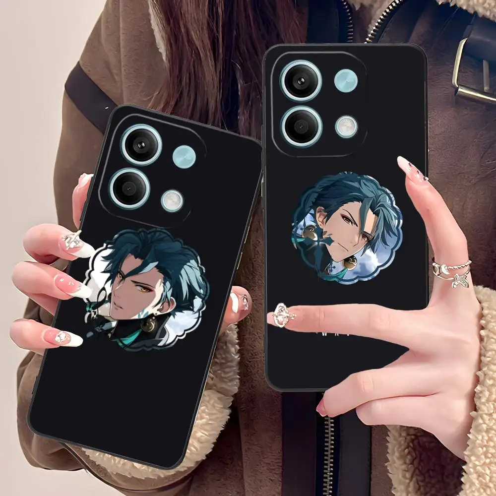 Wuthering Waves Jiyan Phone Case for POCO F6 F5 F4 F3 F2 Pro GT C40 Colour Printing Protective Cover Pretty Smartphone Cover