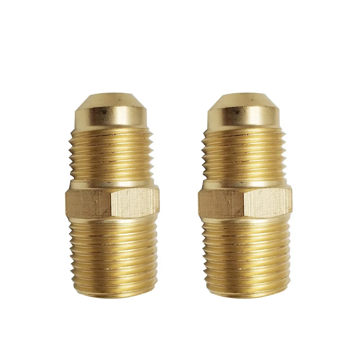 

5/8"-18 UNF Male 3/8" Flare SAE-Standard x 3/8" NPT Male Coupler Connector Adapter Brass Pipe Fitting For Fuel Gas Water Valve