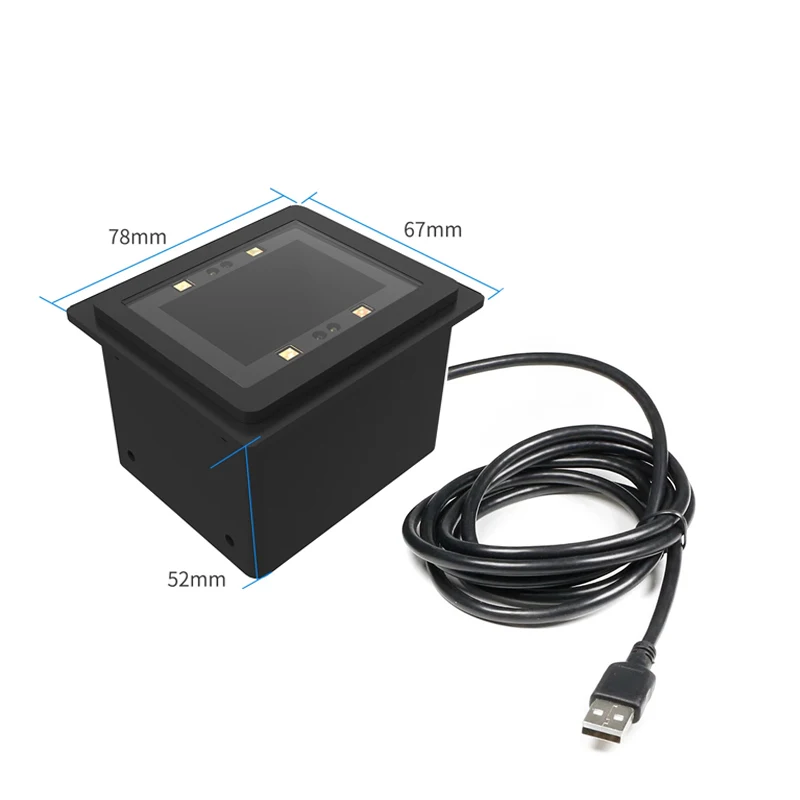 EVAWGIB TTL RS232 Serial USB Barcode Scanner CCD/2D/QR Self-Inductio barcode Reader Mini Automatic Scan Module Mobile Payment