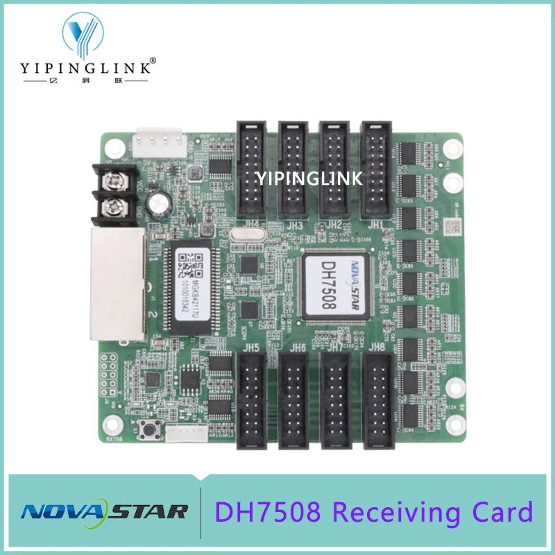 Novastar DH7508 Receiving Card Advertising Full Color LED Video Wall Cabinet Receiver Card Controller