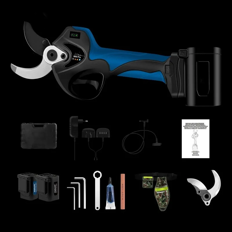 SWANSOFT 8605PRO  Pruner Electric Pruning Shears Heavy Duty for Orchards Vineyards Olive Trees