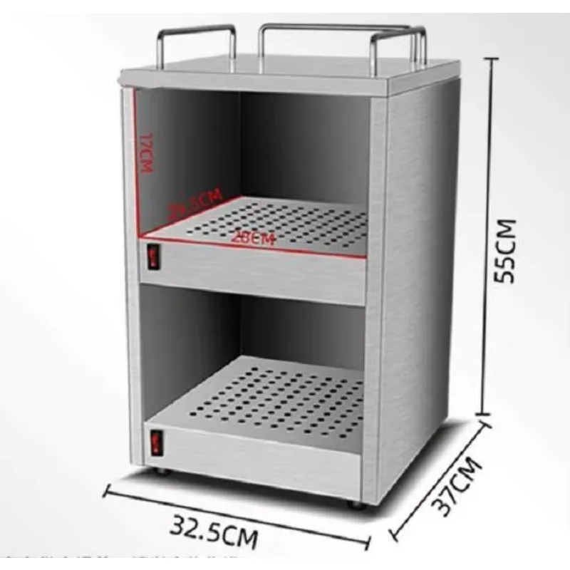 2 Layers Hot Cup Machine/glasses Heating Cabinet/coffee Cup Warmer
