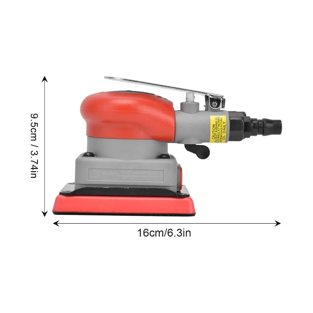 75x100mm Pneumatic Square Sander Alloy Steel Wood Sanding Tool