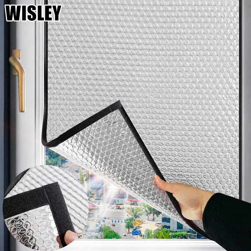 

Sun Protection Window Film Blackout Window Cover Aluminium Insulation Foil Window Heat Reflector for Home Office Garage Sunroom