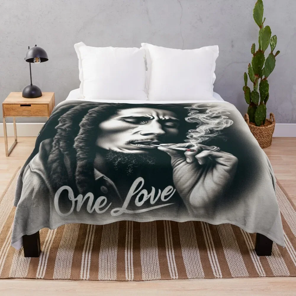 

BOB MARLEY Throw Blanket Soft Solid Color Blanket for Couch Bed