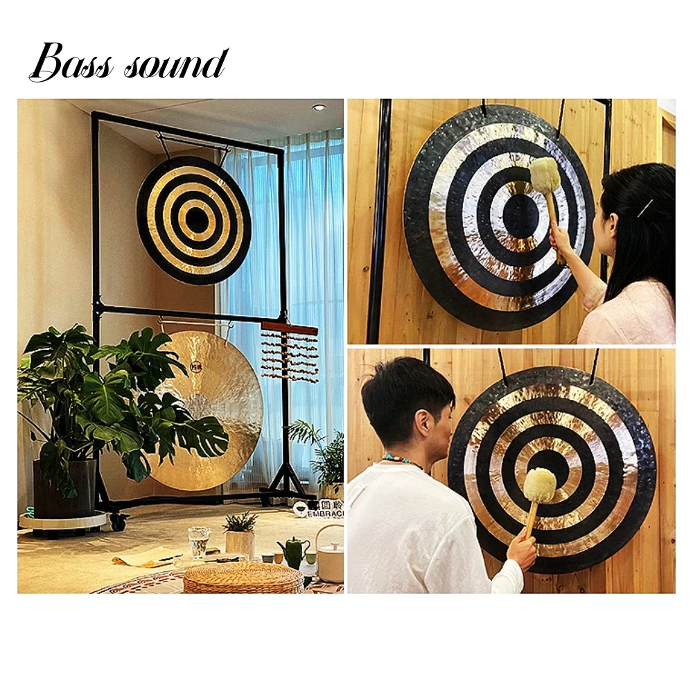 

FO-WHY002， 70 cm Handmade Copper Wind Gong & Cymbals Sound Therapy Music Instrument for Bath Meditation & Healing Category
