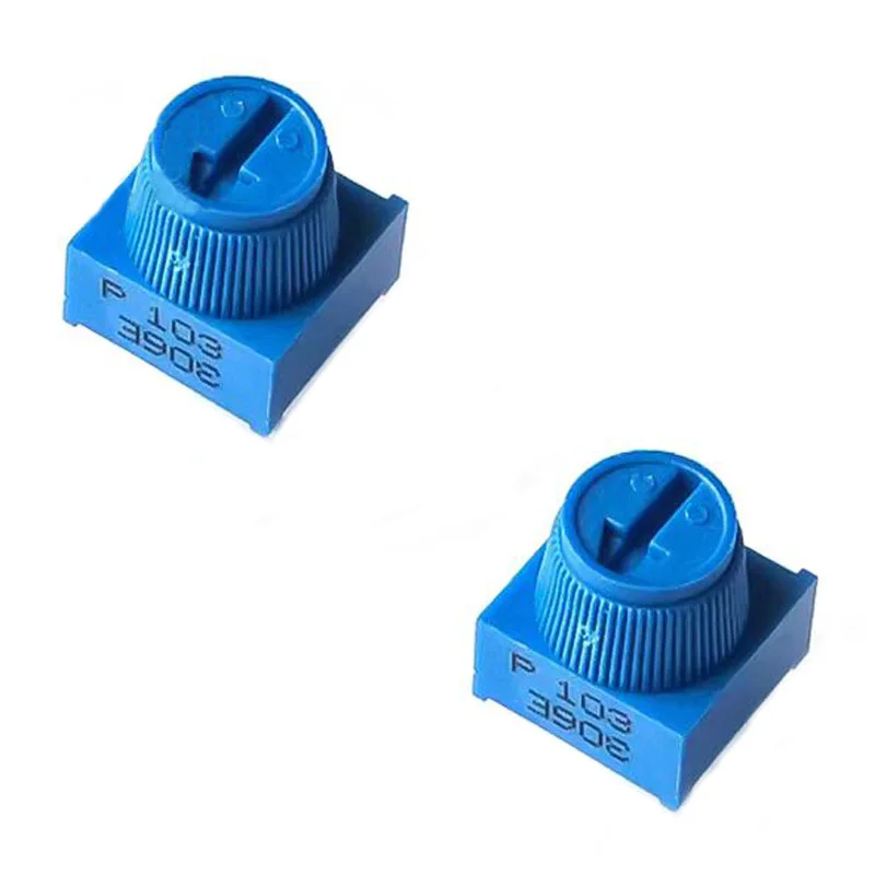 5PCS 3386P-1-103 Top Adjustable Potentiometer with Cap 10K Precision Adjustable Potentiometer Direct Insertion