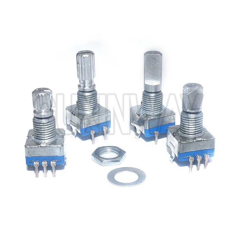 5PCS 15mm / 20mm code switch/ EC11/ digital potentiometer with switch Half / Plum axis rotary encoder, handle length image 2