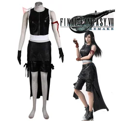 New Leather Dress For Final Fantasy VII FF7 TIFA_1 Cosplay Outfit Tifa Cosplay Costume For Kids Adult Plus Size Custom Made