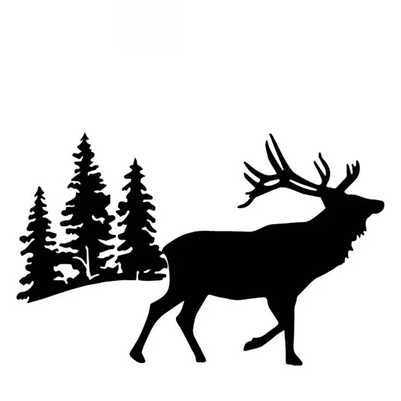 

Fawn In The Woods Decals High Quality Car Decoration Decals Personalized Pvc Waterproof Decals Black/white, 17cm*11cm
