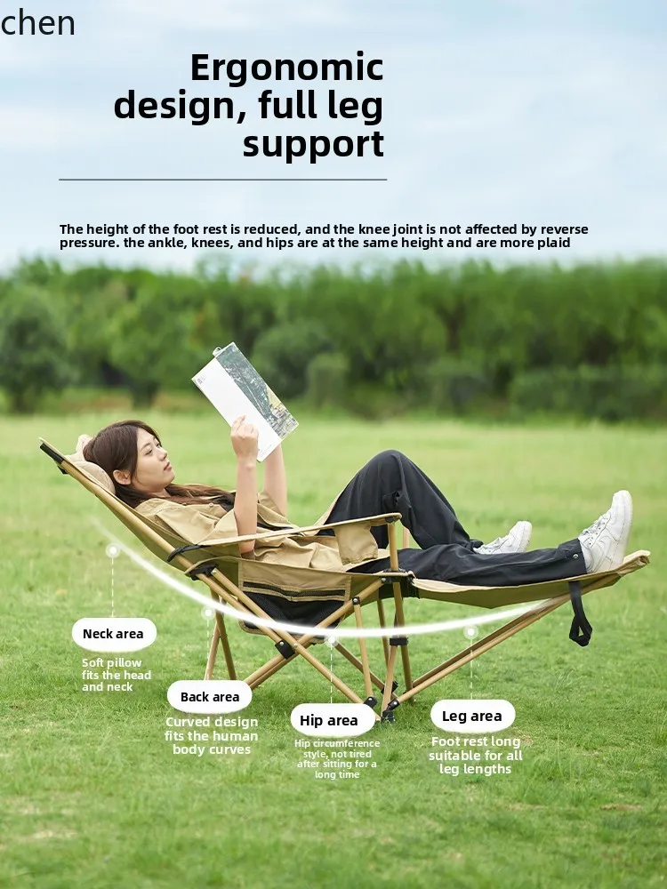 

LXC Reclining Chair Folding Chair Office Lunch Break Outdoor Camping Fishing Adjustable Comfortable Convenient