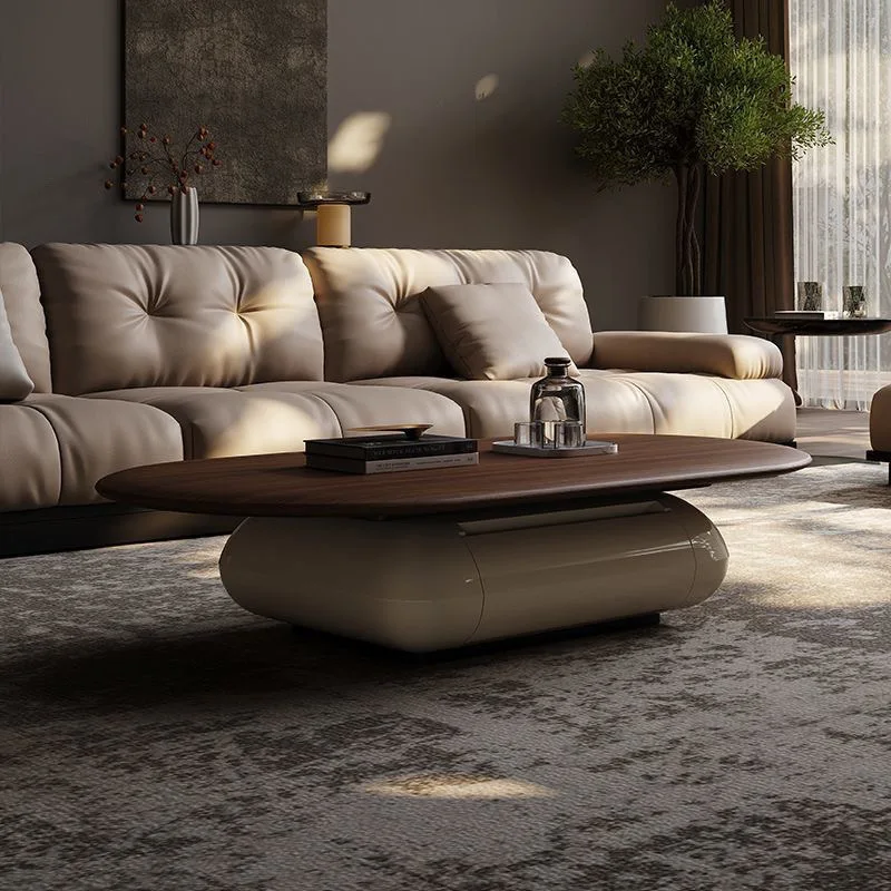 

Simple medieval style coffee table living room small apartment modern oval coffeetable new coffee table