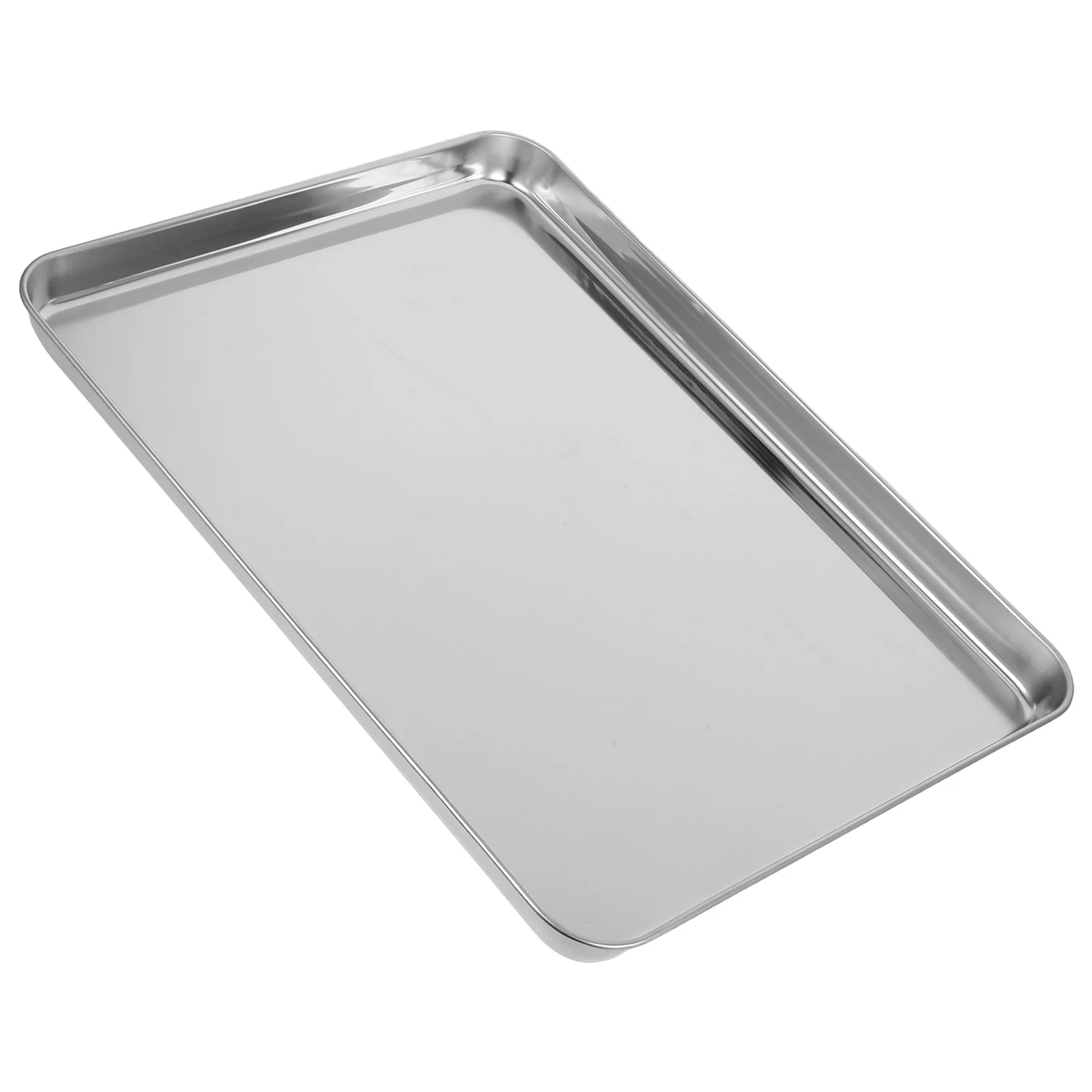 

Rectangular Liangpi Stainless Steel Rice Noodle Plate Korean Bbq Snack Food Tray Kitchen Storage Party Banquet Serving