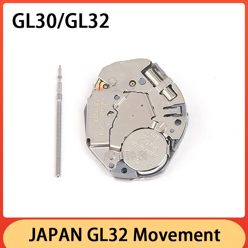New Japan importiert Gl32 Uhrwerk Quarz elektronische Gl30 Uhrwerk drei Zeiger Uhr Reparatur werk Ersatzteile