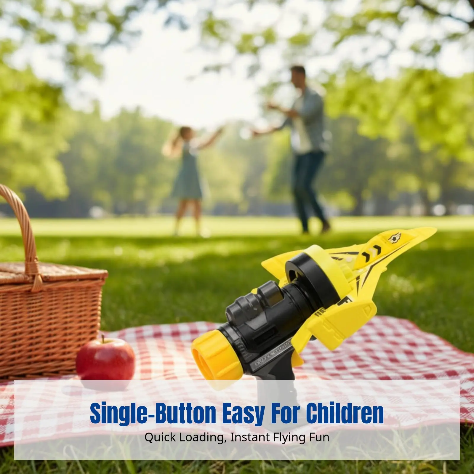 88118 Samolot z pianki do wyrzucania, Wyrzutnia w kształcie pistoletu, Zabawka szybowiec do zabawy na zewnątrz, Ręczne rzucanie, Materiał piankowy, Dla dzieci