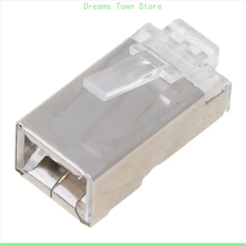 HX6A 10PCS CAT6 8-PIN RJ45 8P8C SOQUETA CONECTOR MODULAR PLIM